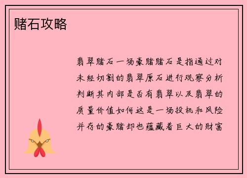 赌石攻略